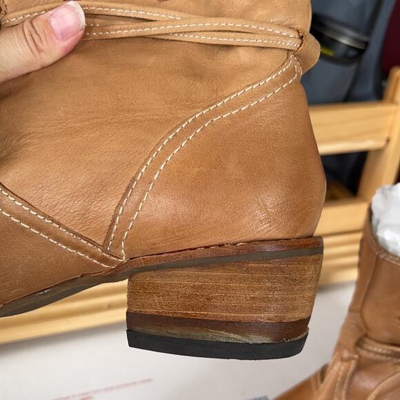 Kenzie Bindi leather boho southwestern heeled calf boots 6.5 - Picture 10 of 11